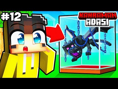 Ender Ejderhasını Müzede Sergiledik! KAHRAMAN ADASI #12 🐉 | Minecraft