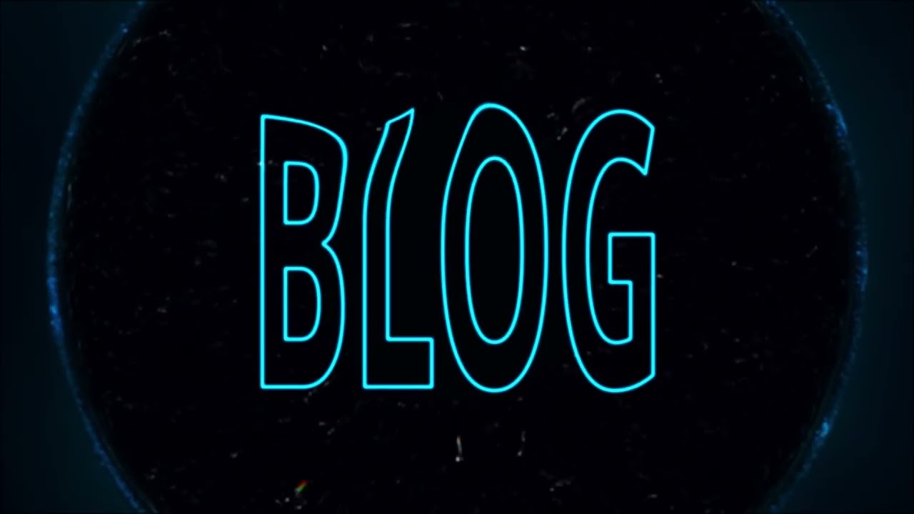 A simple blog outro logo | space style