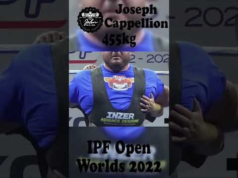 Joseph Cappellion - 2nd Place 1127.5kg Total - 120+kg Class 2022 IPF World Open Championship