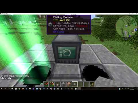 Minecraft RFTools Teleportation Demonstration