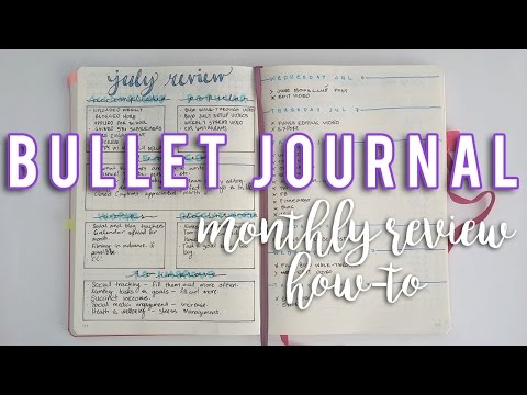 BULLET JOURNAL MONTHLY REVIEW| How to bullet journal | Sam Granger