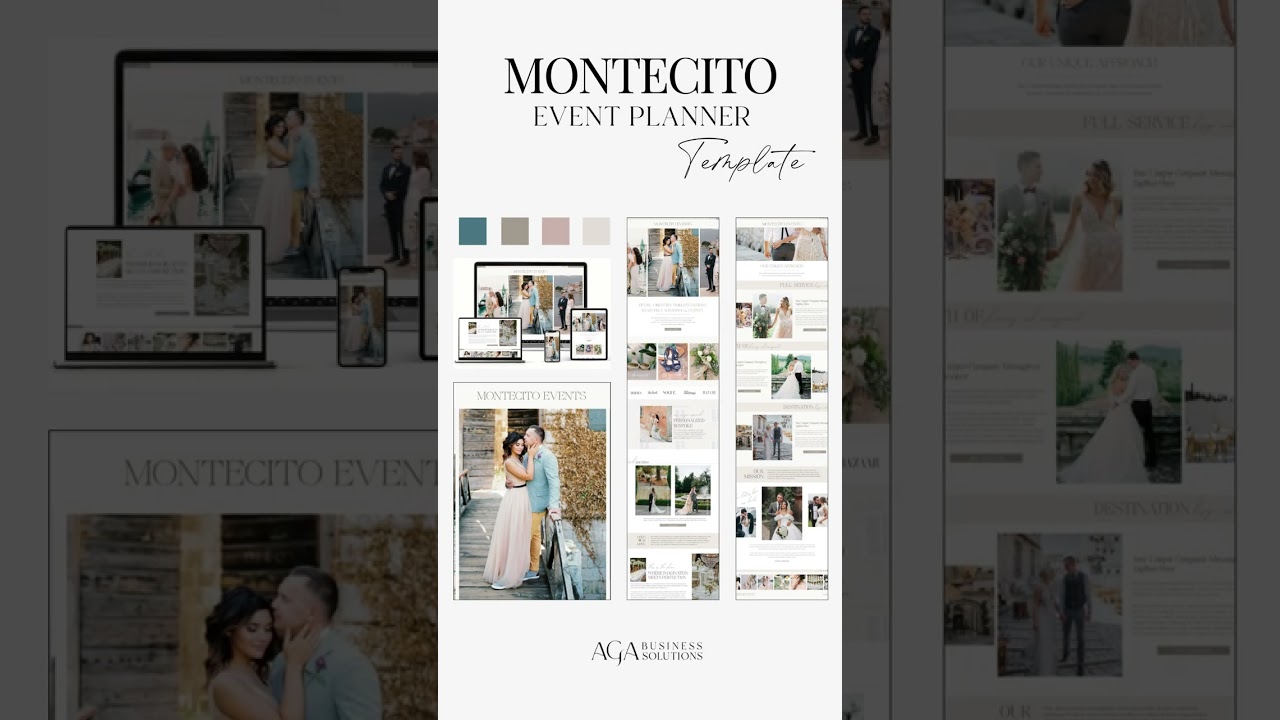 Wedding Event Planning Business Modern Wix Website Template