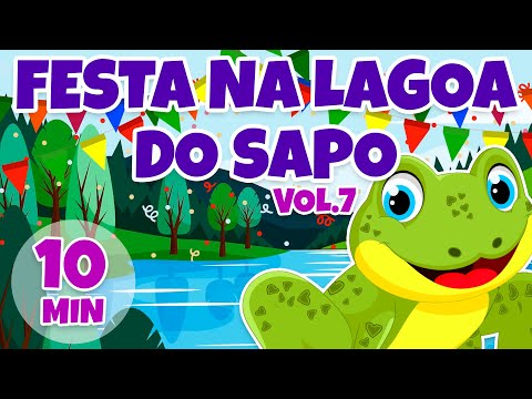 Festa na Lagoa do Sapo Vídeo infantil Vol. 7 - Giramille 10 min | Desenho Animado Musical