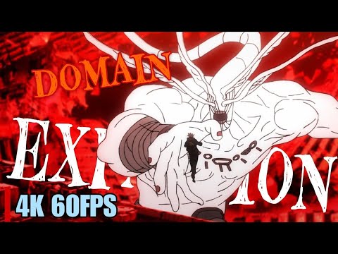 Domain Expansion - Malevolent Shrine| sukuna vs mahoraga|4K 60FPS|Jujutsu kaisen season 2