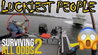 The Luckiest People Compilation - Surviving All Odds (Close Calls & Just Misses) Part 2