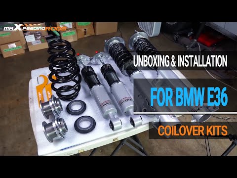 Unbox and Install the MaXpeedingRods coilovers for BMW E36