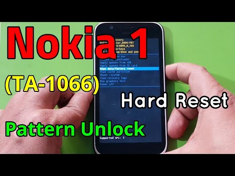 Nokia 1 (TA 1066) Hard Reset or Pattern Unlock Easy Trick With Keys