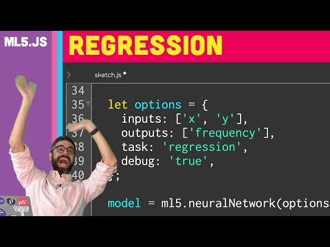 ml5: ニューラルネットワーク回帰 (ml5: Neural Network Regression)
