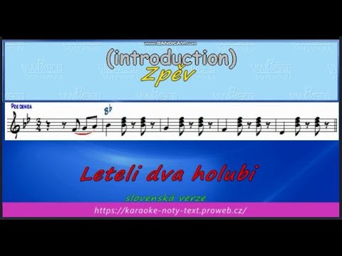 Leteli dva holubi   slovenská zpěv