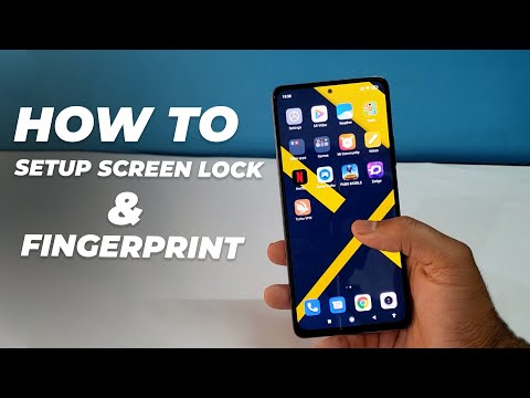 Xiaomi Redmi Note 10 Pro 5G - How to Setup Screen Lock, Fingerprint & Face Sensor