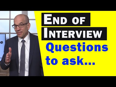 Questions to Ask at the END of a Job Interview