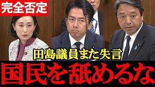 【立憲・田島麻衣子】その発言、国民を舐めすぎ…小泉・榛葉が真っ向から完全否定【2026年5月12日参議院外交防衛委員会】