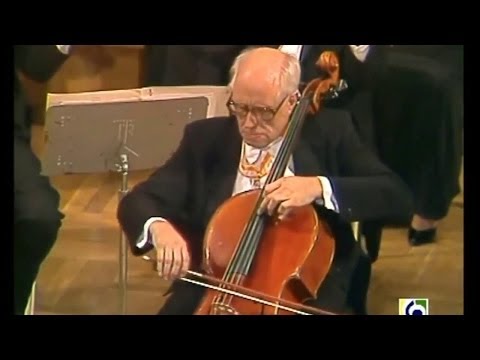 JOSEPH HAYDN - Cello Concerto No. 1  - MSTISLOV ROSTROPOVICH   -   HD video