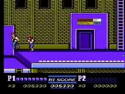 Double Dragon II (NES) - Stage 1 Enemy Glitch
