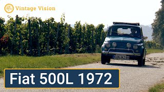 preview picture of video 'Fiat 500L Baujahr 1972 - Durch die Gassen von Weinsberg [HD]'