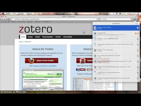 comment installer zotero sur mac