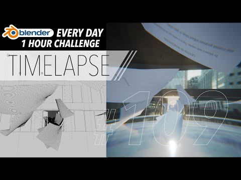 Simulating Flying Papers in Blender - Blender Every Day #109