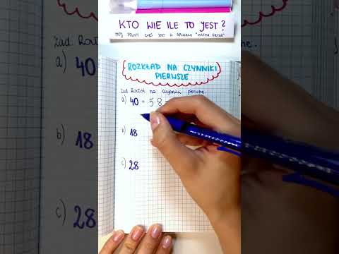 Rozkład na czynniki pierwsze - GWO klasa 5 - własności liczb naturalnych #matematykagryzie