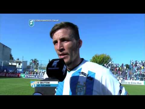 Sbuttoni: "Esto recién comienza". Juventud U. 0 - Atl. Tucumán 1. Fecha 12. B Nacional 2015. FPT.