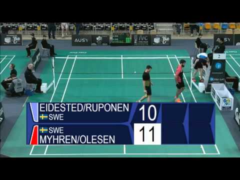 Eidestedt / Ruponen vs Myhren / Olesen (MD, Qualifier) - Orleans Intl. 2016