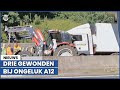 Tractor botst met vrachtwagen op A12 bij Ede