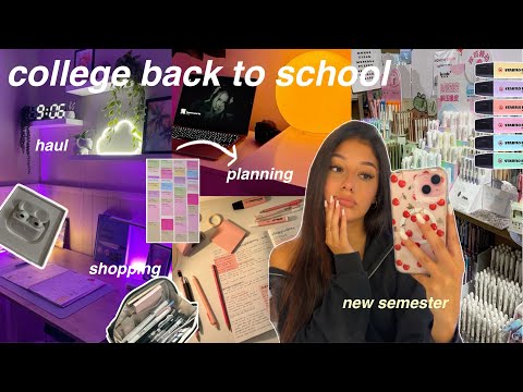 🍥🫧🎧college diaries🕯️ prepping for college, back to school, supply haul, getting my life together 