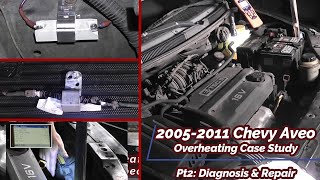 2005 Chevy Aveo Overheating / No A/C / No Cooling Fan Case Study PT2  Diagnosis, Repair and Retest