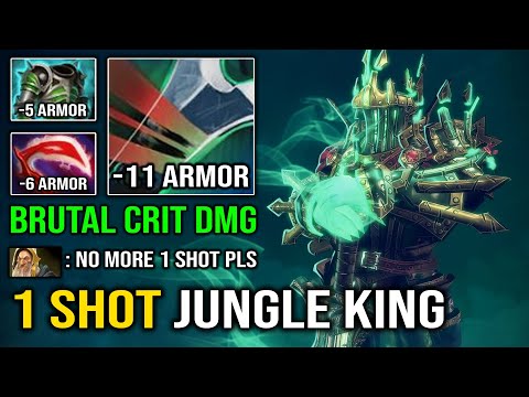 WTF 1 Shot Jungle Wraith King -11 Armor Reduct with Desolator AC Brutal Crit DMG Dota 2