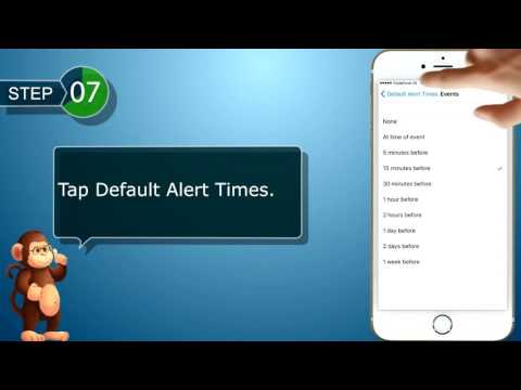 choose your default alert options for calendar events smart phones user guide support