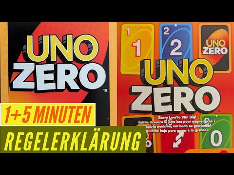 UNO ZERO Regeln Anleitung Regelvideo Kartenspiel Alternative zu Cabo + Skyjo