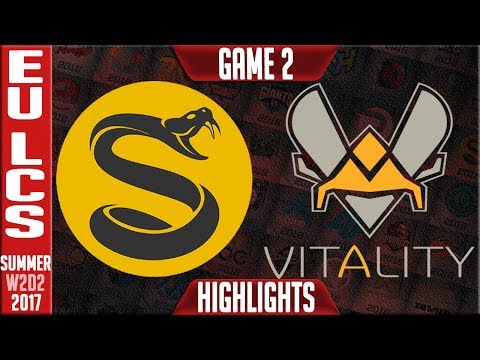 VIT vs SPY Game 2 Highlights | EU LCS W2D2 Summer Split 2017 | Vitality vs Splyce G2