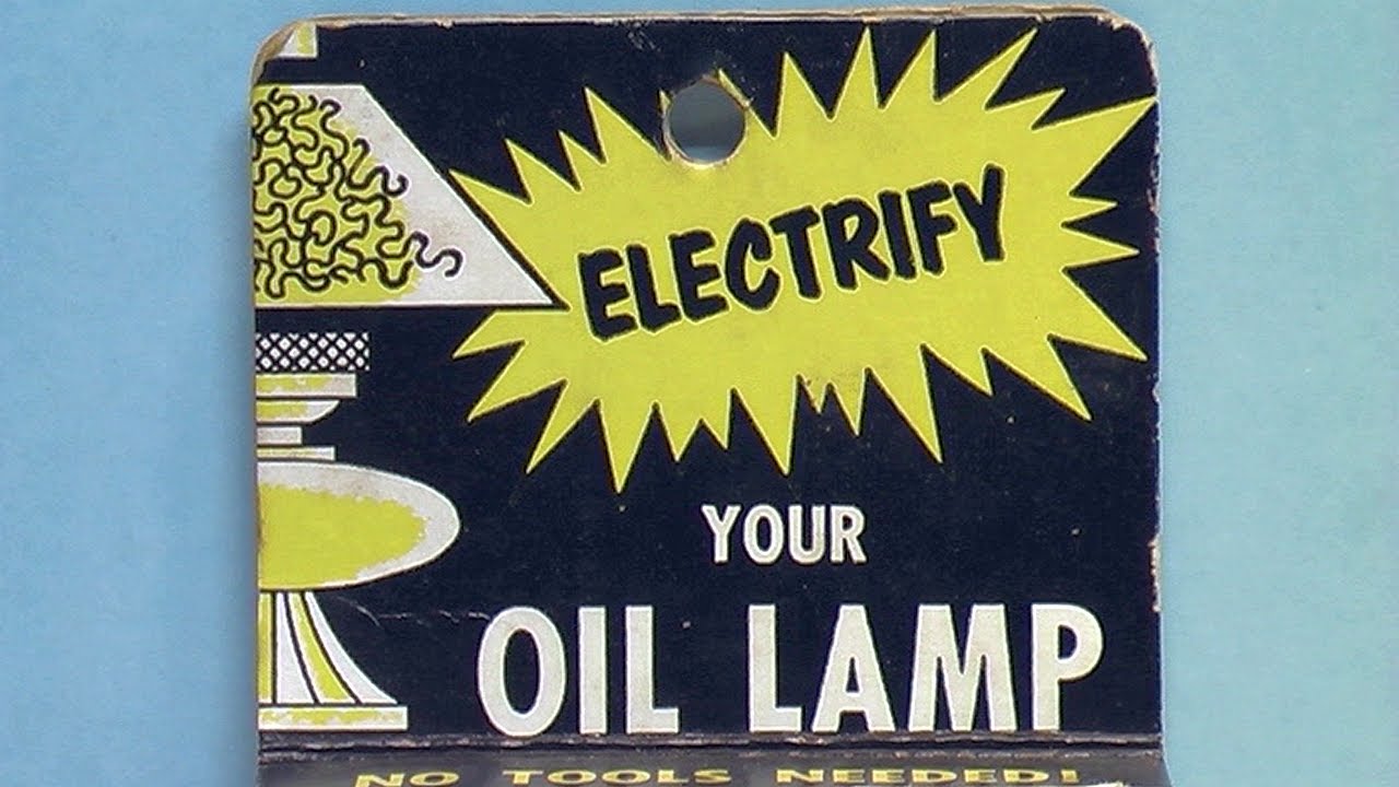 Electrify your oil lamp - 1960s(?) W.N. deSherbinin Gallery Adapter