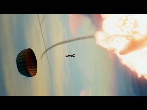 Ace Combat 7, Sol 4 Ejected and Parachuting