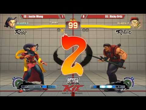 KIT - Justin Wong (Rose) vs Ricky Ortiz (Rolento) - Ultra Street Fighter 4