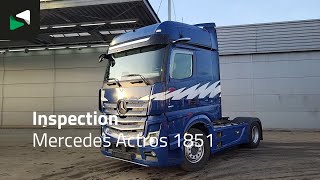 Mercedes-Benz Actros 1851 4X2 BigSpace Retarder 2x Tanks Full-Air Standklima vetop&ouml;yt&auml;auto | Kuva 4 - Autoline
