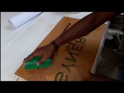 How to make acrylic display board