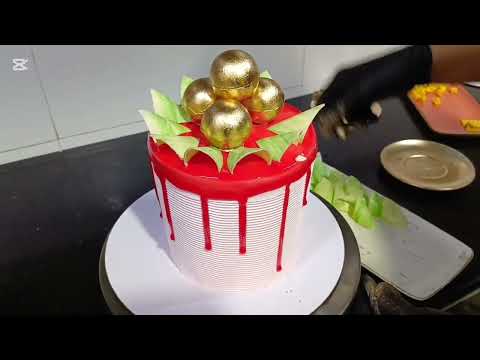 Glazing cake#glasscake #cakedesign #chocolaterecipe #birthdaycake