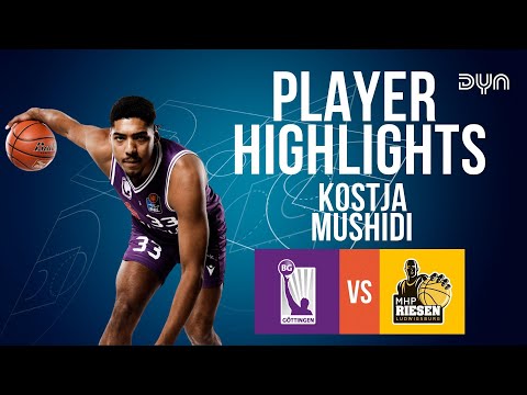 🔥Kostja Mushidi (23 points) Highlights vs. MHP RIESEN Ludwigsburg | easyCredit BBL | Dyn Basketball