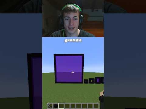 QUANTO PUÒ ESSERE GRANDE UN PORTALE DEL NETHER? #minecraft #shorts