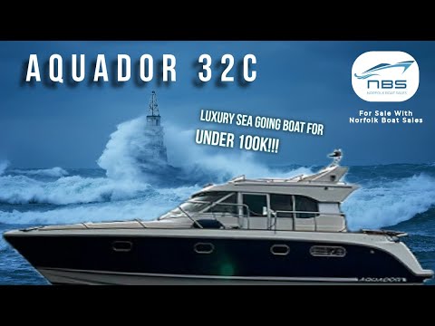 Aquador 32C - UNDER 100K Luxury Inland & Offshore Sea going boat - For Sale ££