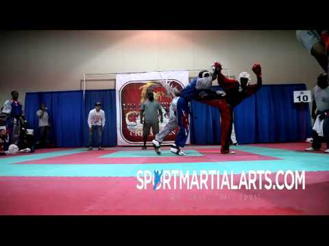 Jadi Tention v Anthony Merricks   Men's Team Sparring   2013 US Capitol Classics