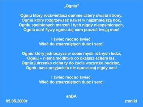 suspendere Til sandheden Om indstilling Ogniu - Piosenki Harcerskie, Chwyty na gitarę