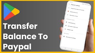 How To Transfer Google Play Balance To Paypal !