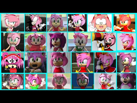 Sonic The Hedgehog Movie - Amy x Uh Meow All Designs Compilation