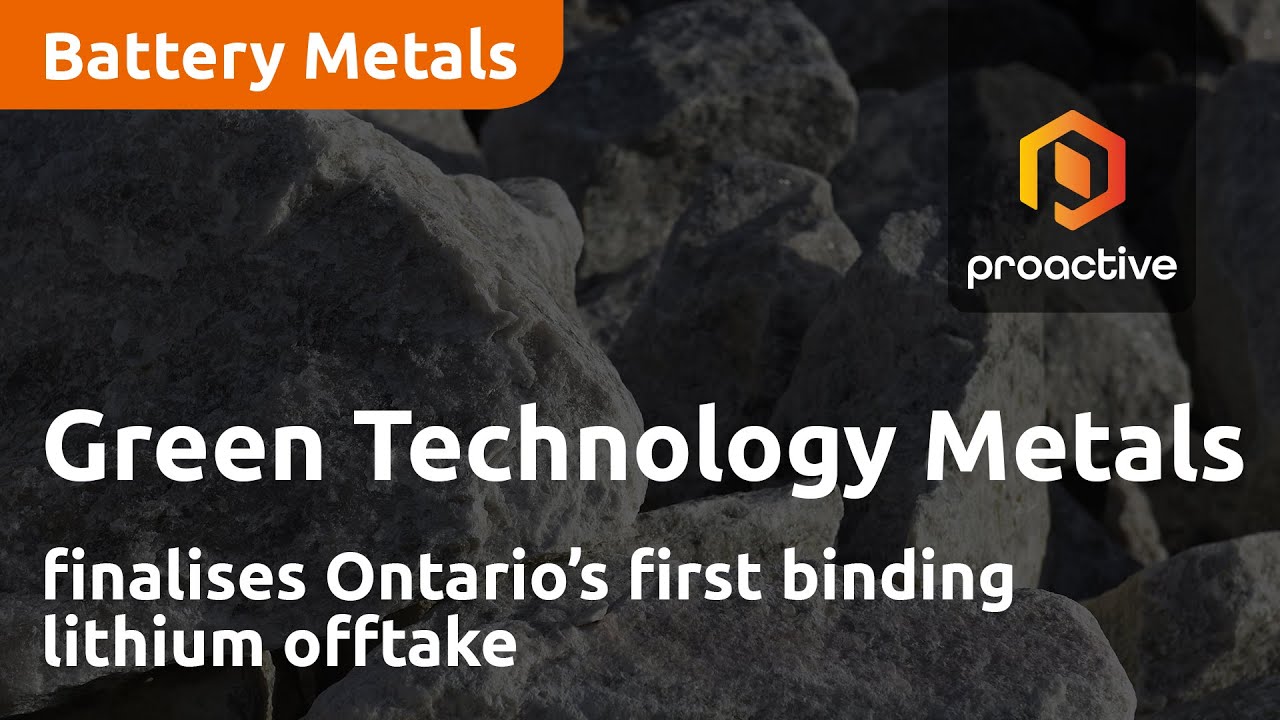 Green Technology Metals finalises Ontario’s first binding lithium offtake