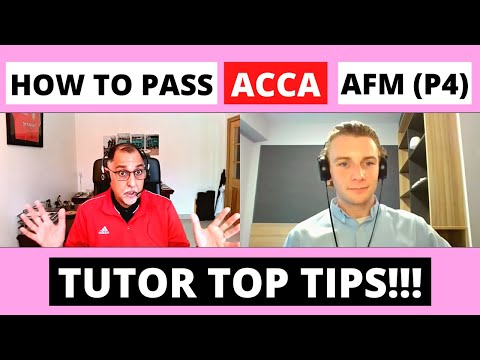 ⭐️ HOW TO PASS ACCA AFM (P4) - TOP TUTOR EXAM TIPS! ⭐️ | ACCA Advanced Financial Management Exam |