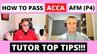 ⭐️ HOW TO PASS ACCA AFM (P4) - TOP TUTOR EXAM TIPS! ⭐️ | ACCA Advanced Financial Management Exam |