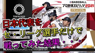 【プロ野球スピリッツ2021グランドスラム】日本代表をセ・リーグ選手だけで戦ってみた結果・・・（ニンテンドーswitch）