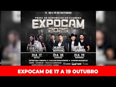 EXPOCAM DE CAMBIRA ACONTECE NESTE FINAL DE SEMANA DE 17 A 19 OUTUBRO 2025