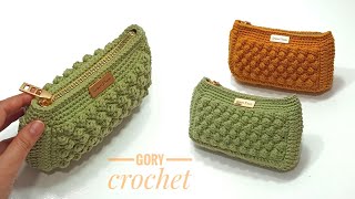 بورتفيه كروشيه بخيط المكرميه القطن crochet wallet